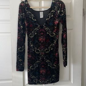 Free people velvet long shirt/dress